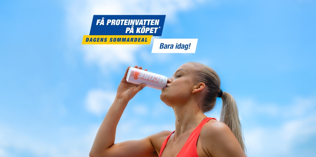 Bara idag! Handla varum�rket Svenskt Kosttillskott f�r 600 kr och f� 3 x Core Protein Water p� k�pet