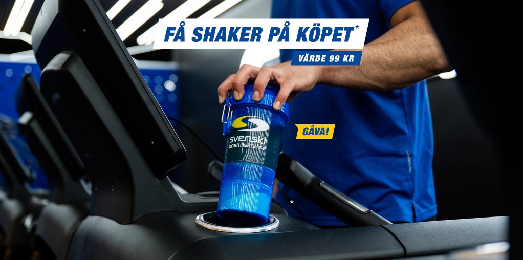Bara idag! Handla varum�rket Svenskt Kosttillskott f�r 500 kr, f� shaker p� k�pet