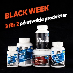Black Week: 3 för 2 på utvalda produkter från Svenskt Kosttillsk