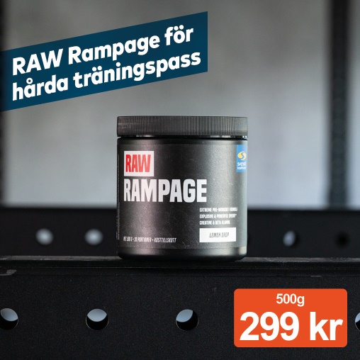 RAW Rampage för hårda träningspass