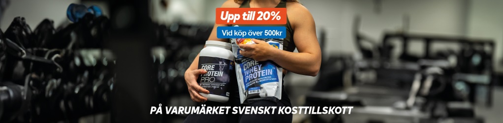 Handla fr 500 kr, f upp till 20% rabatt p Svenskt Kosttillsko
