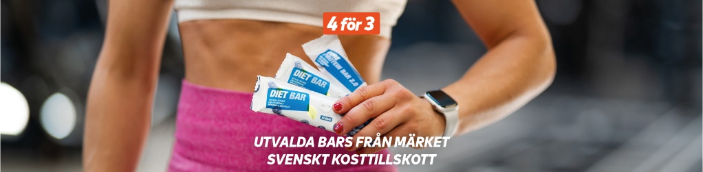 4 fr 3 p utvalda bars frn Svenskt Kosttillskott