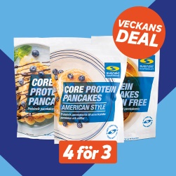 Veckans deal! 4 fr 3 p alla pannkaksmixar frn Core