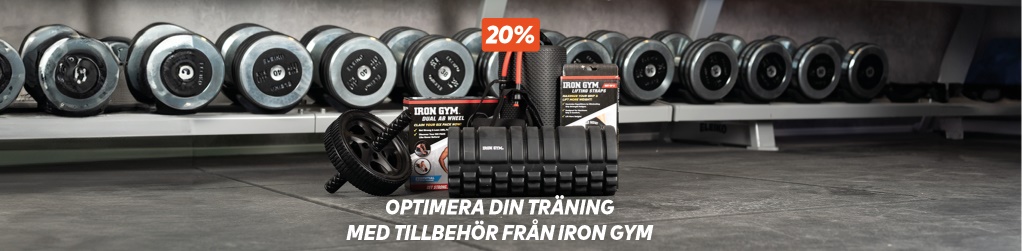 20% rabatt p hela sortimentet frn Iron Gym