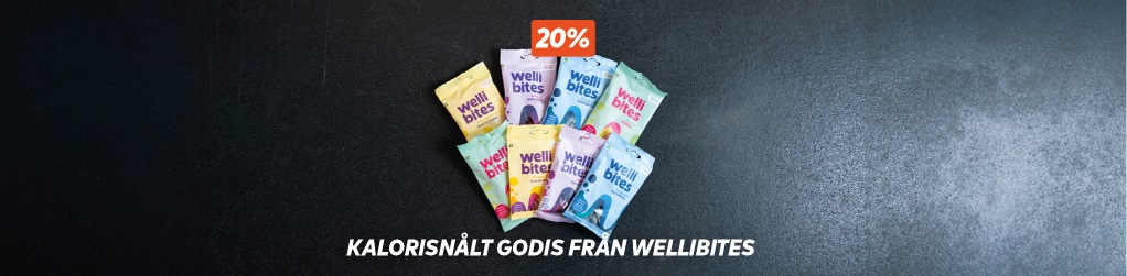 20% rabatt p hela sortimentet frn Wellibites