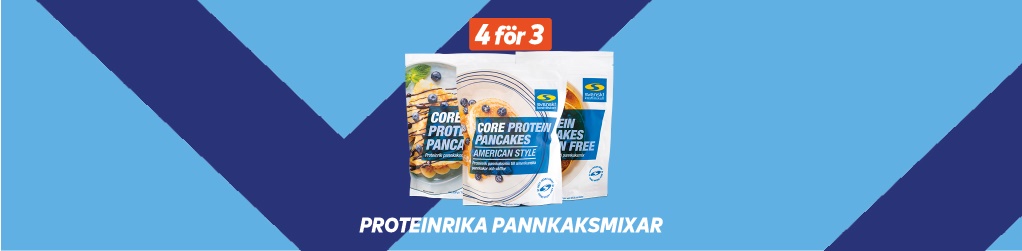 Veckans deal! 4 fr 3 p alla pannkaksmixar frn Core