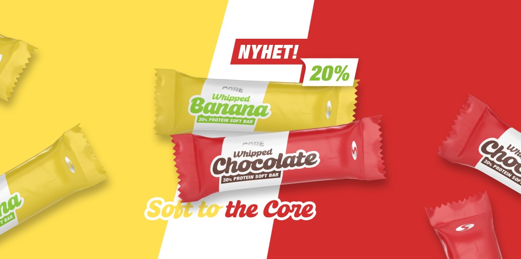 20% p� Core Whipped Protein Bar