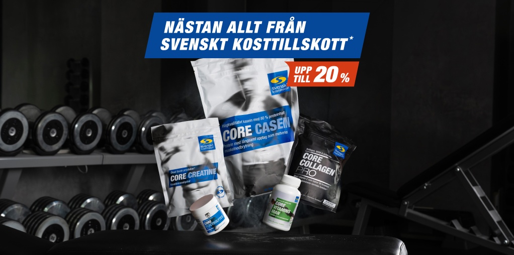 F� upp till 20% p� stora delar av varum�rket Svenskt Kosttillskott vid k�p f�r 500 kr i butiken